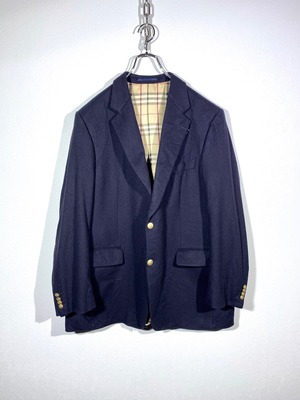 Burberry テーラードジャケット 総裏地 ロゴボタン