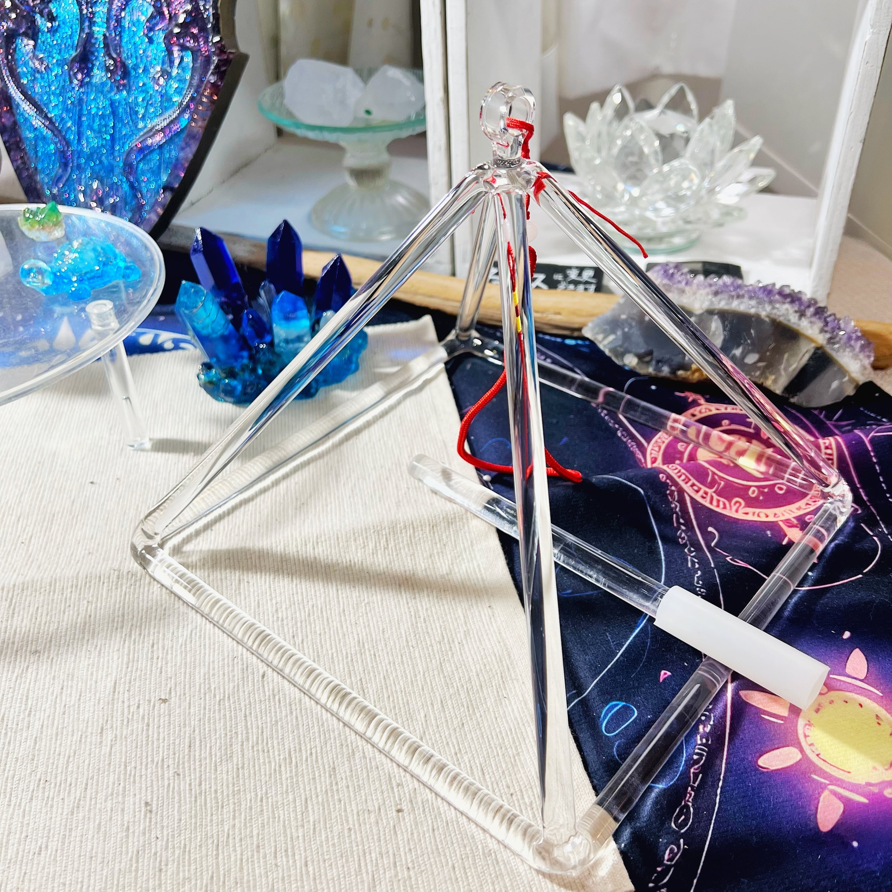 高品質【置き石】セレナイト エナジープレート 十二星座 約120mm