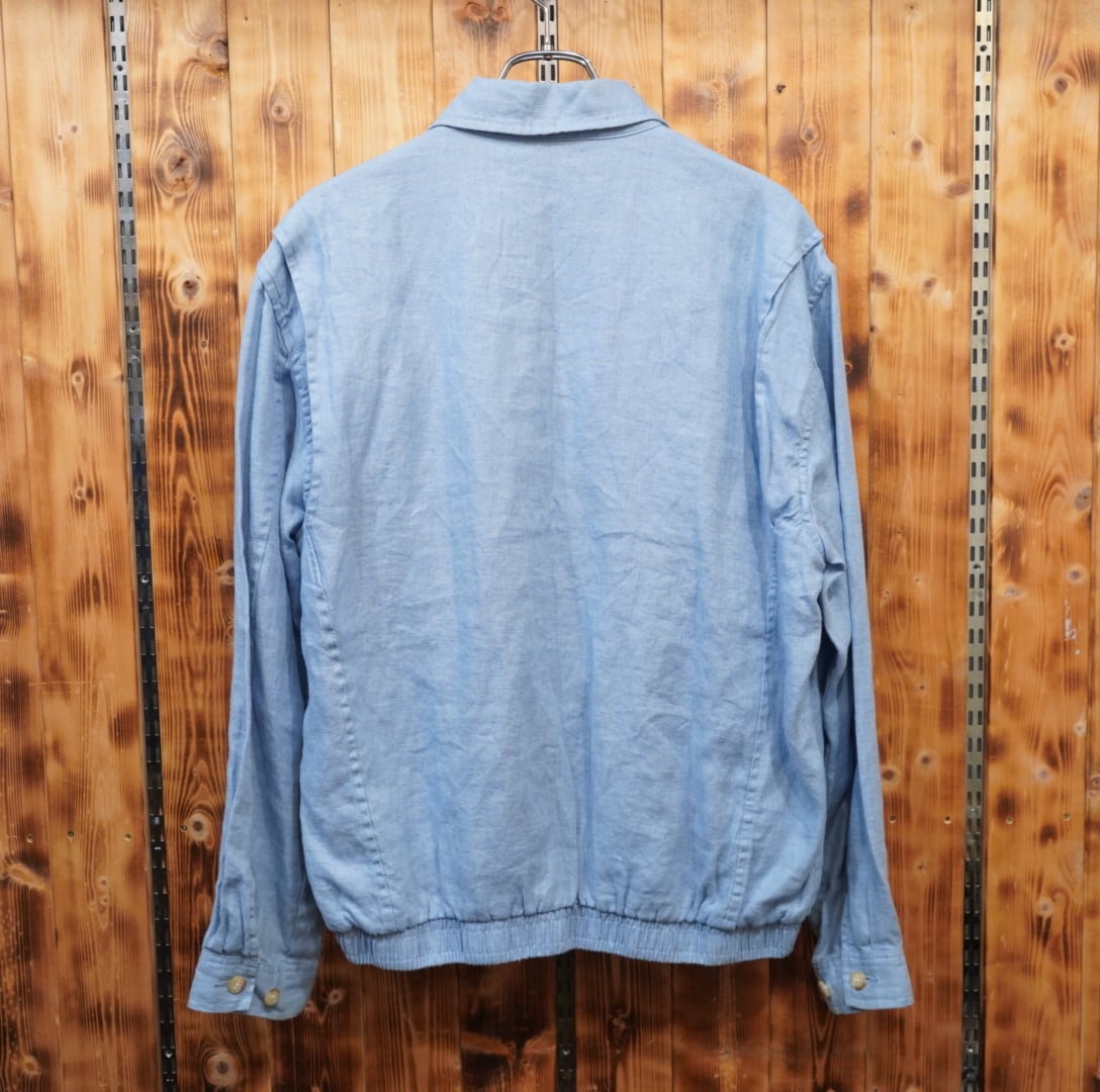 90s ralph lauren デニム スウィングトップ ドリズラージャケット USA製 80s～90s Polo Ralph Lauren Denim Drizzler Jacket #3 薄青 L