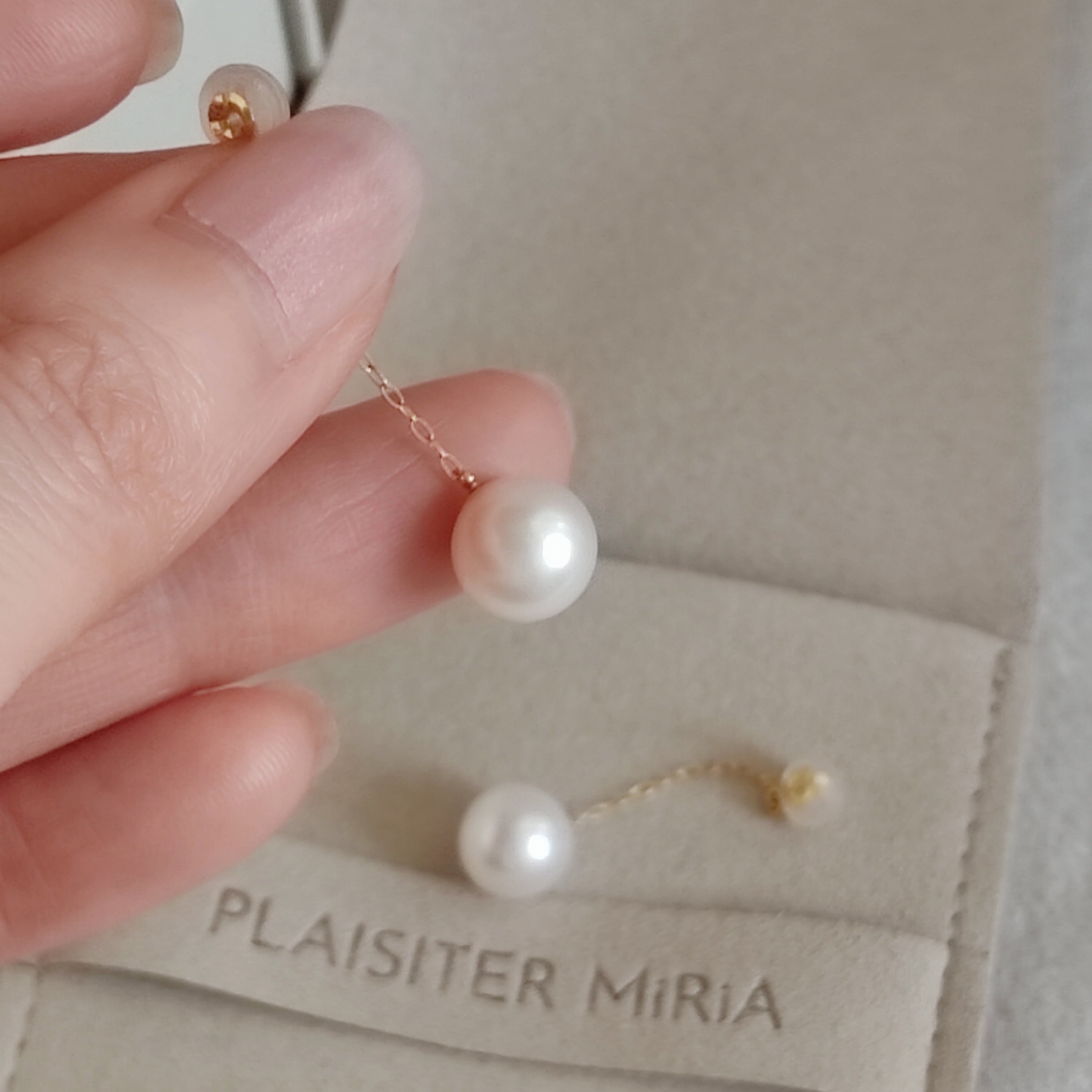 Pearl Drape】アコヤ真珠7mm K18YGチェーンドレスアップキャッチ Pearl Drape】アコヤ真珠7mm K18YGチェーンドレスアップキャッチ