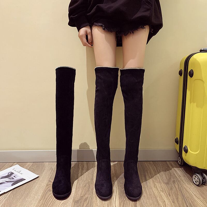 ブーツウィンターレッドカジュアルソリッド カラーロング 靴 シューズ 冬物 ラウンドトー ソリッドカラー フェイクシューズ31819215449