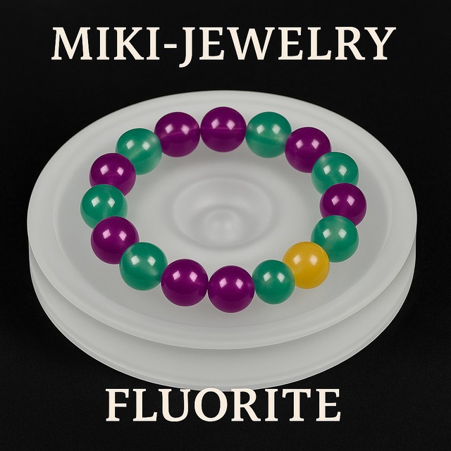 心をクリアに導く石｜集中力・学習に MIKI-JEWERLRY【フローライトマルチカラー10mm】Fluorite Multicolor