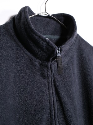 "KING SIZE" black fleece over silhouette jacket