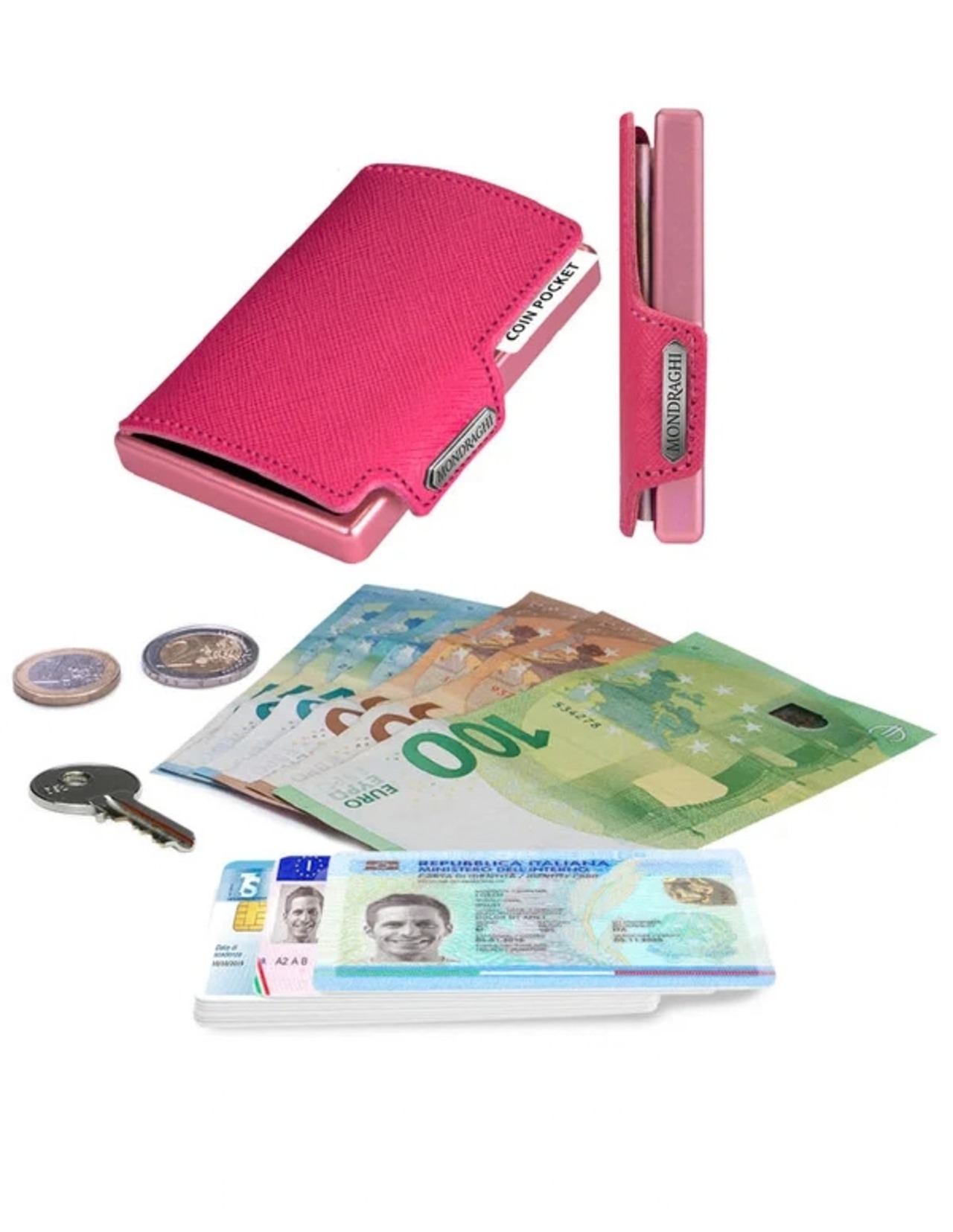 MONDRAGHI SAFFIANO ｜PINK