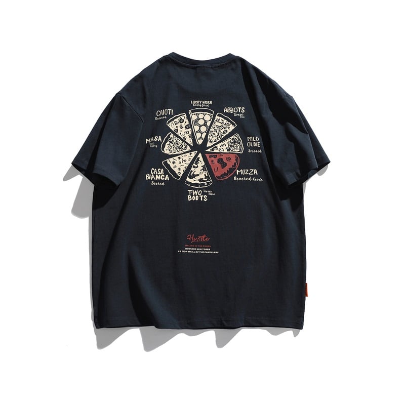 バックプリントピザTシャツ 3color KH959 | nicoilo |ニコイロ