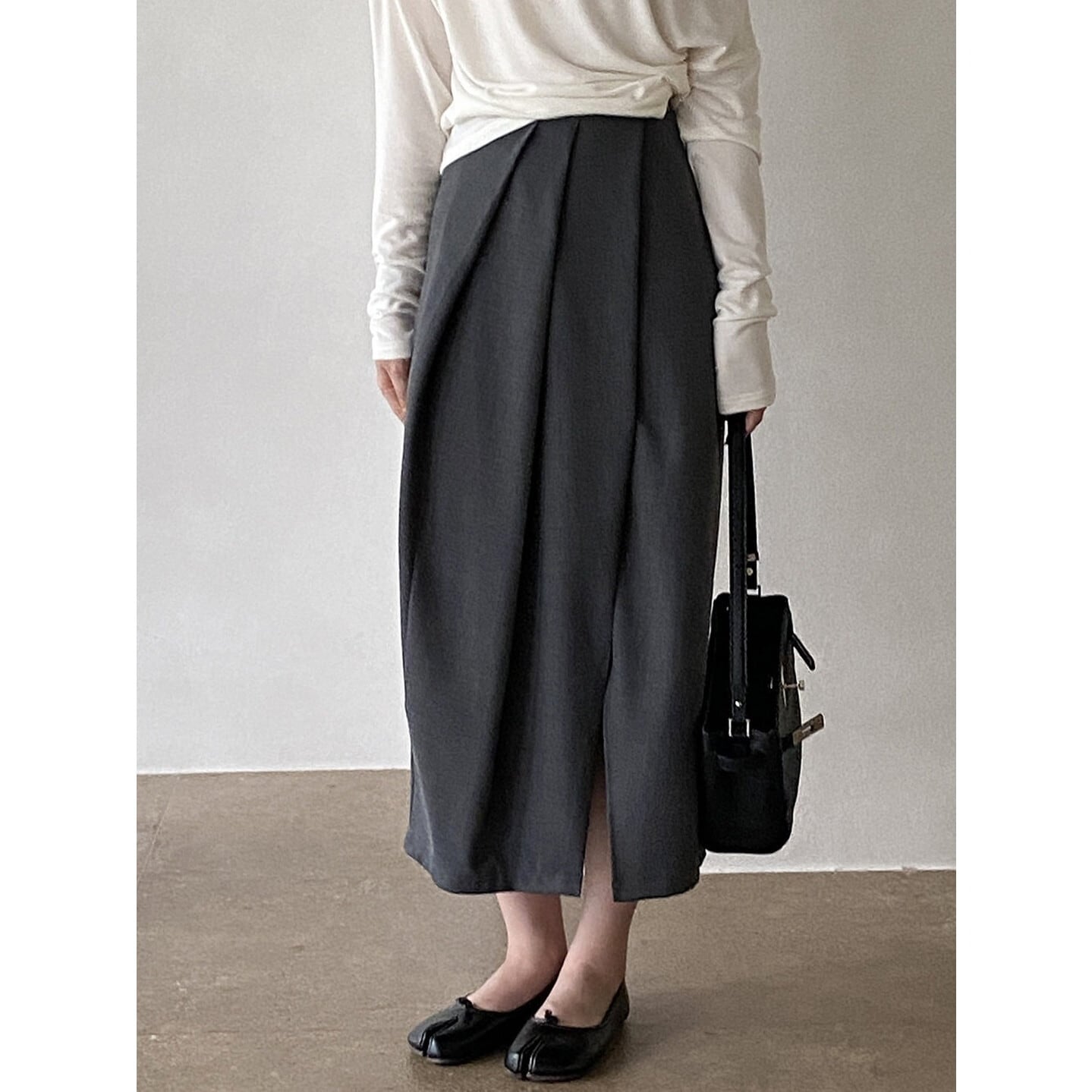 タックデザイン スリットスカート 2color RA3588