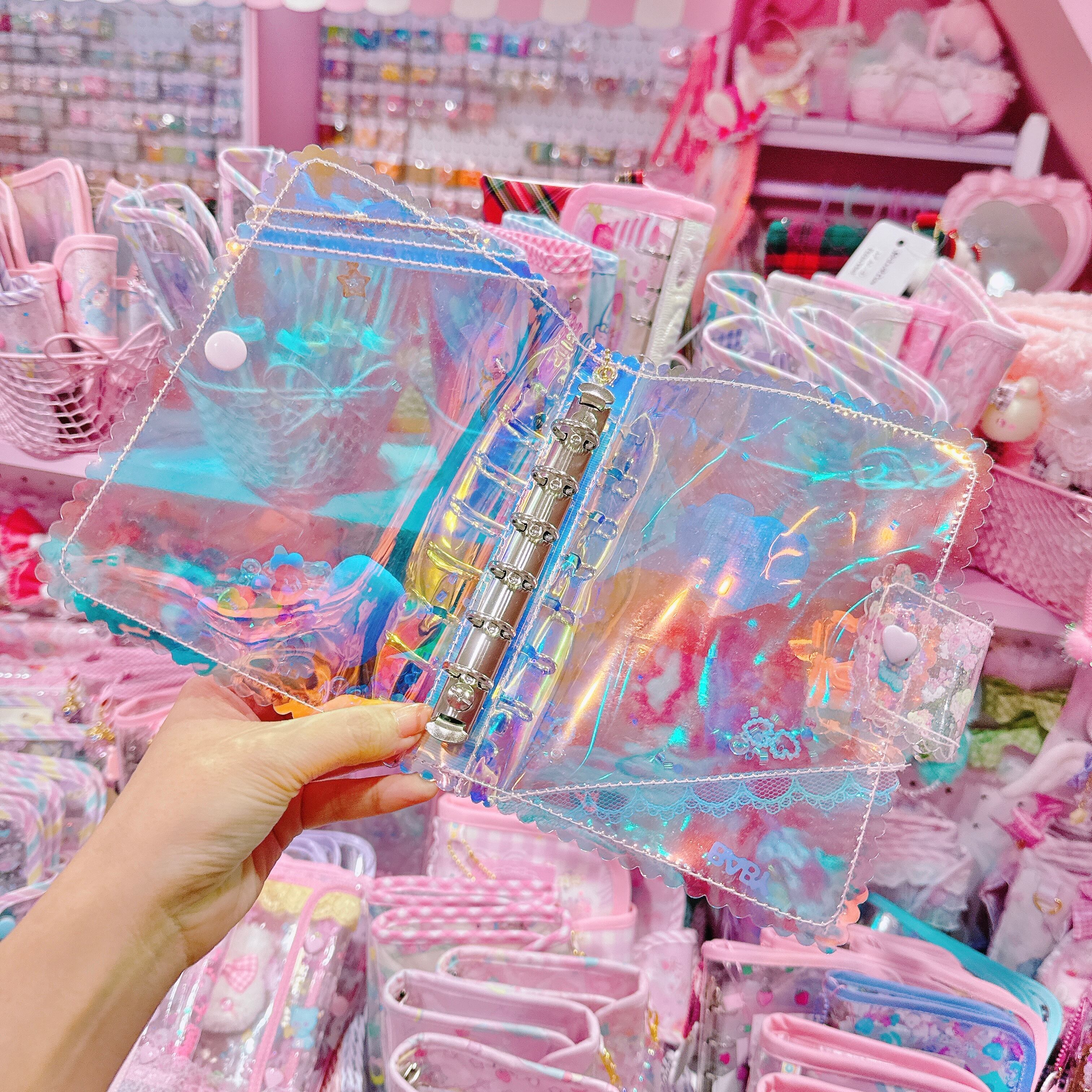 【K2】80-2キラキラA7シール帳（６穴）