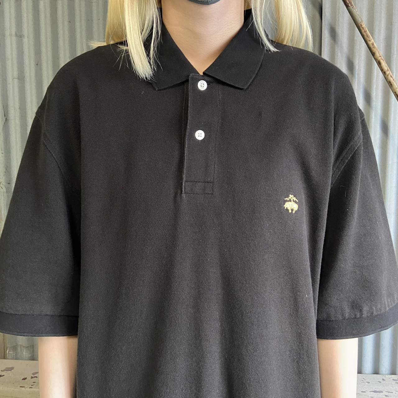 90年代 Brooks Brothers 346 ブルックスブラザーズ 鹿の子 ポロシャツ 