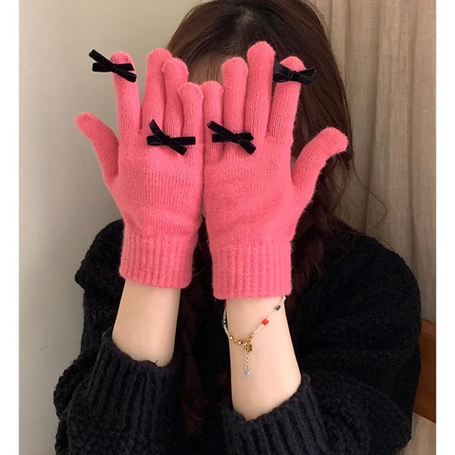 Ribbon style gloves <10colors>