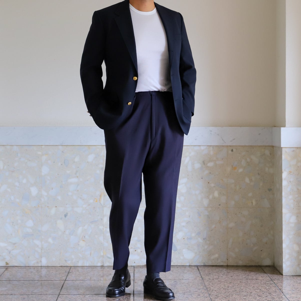 希少 USA製 ブルックスブラザーズ ネイビー ブレザー ジャケット 40S 極美品】BROOKS BROTHERS Navy blazer size40 Made in USA excellent