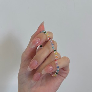 カラフルビーズブレスレット