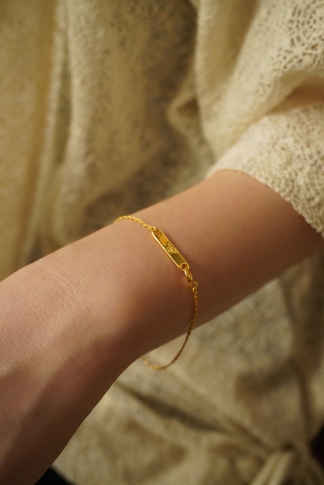 swirl chain bracelet gold