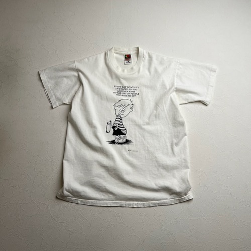 90s Canada　メッセージ　パロディ　シングルステッチ　Tシャツ　L
