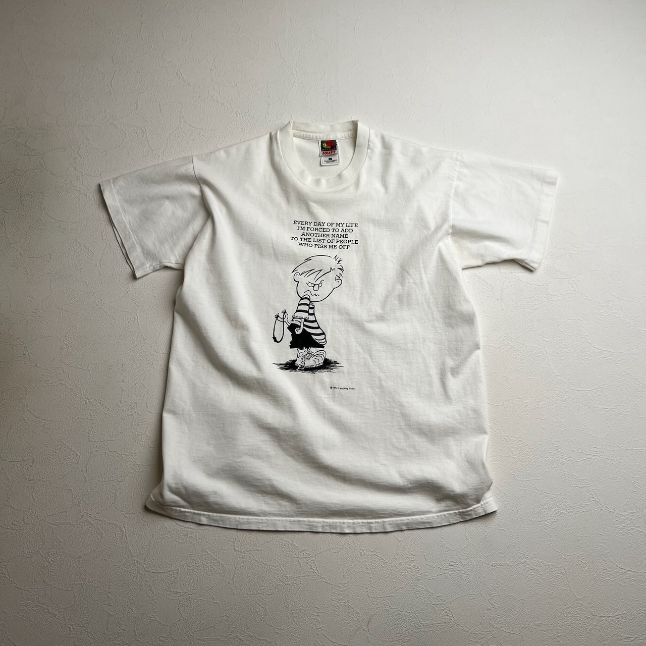 90s Canada メッセージ パロディ シングルステッチ Tシャツ L
