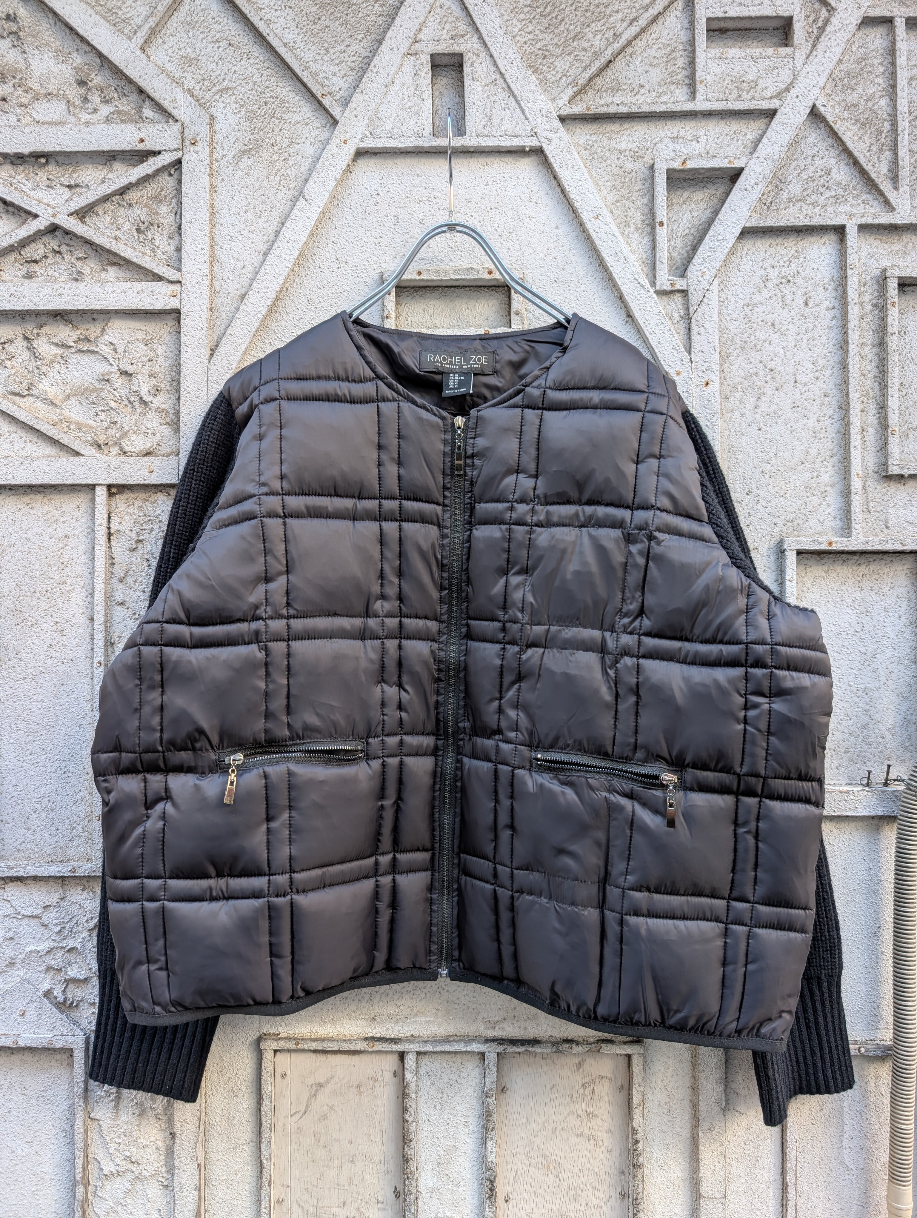 "RACHEL ZOE" docking quilting jacket