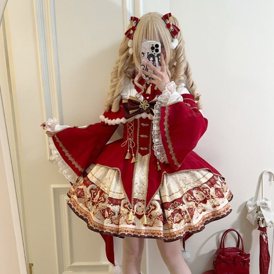 中華ロリータ ヘアドレス ヘアクリップ イベント向けアクセ｜WithU