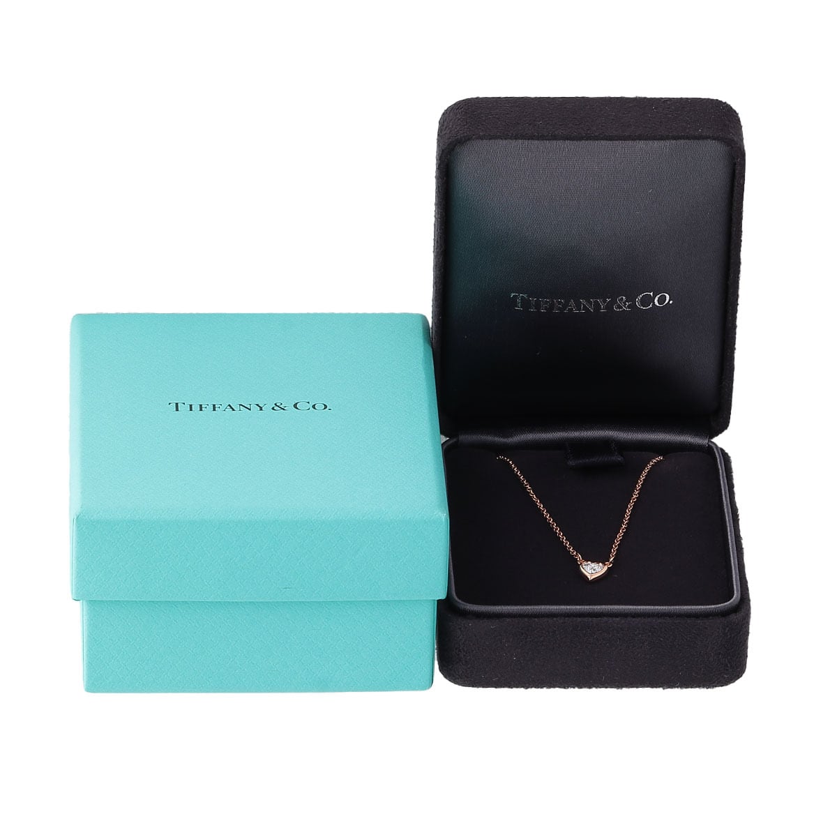 ティファニー ダイヤ ネックレス バイザヤード ハートシェイプ 0.17ct  