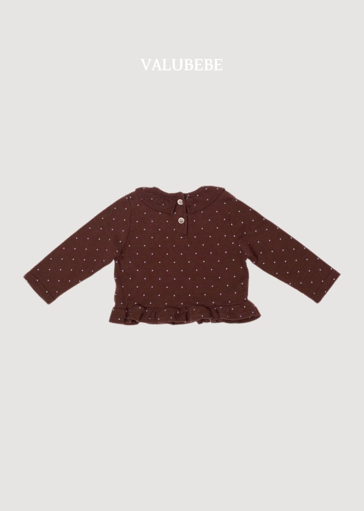 送料無料【予約】/ シュシュドットフリルTシャツ / valubebe