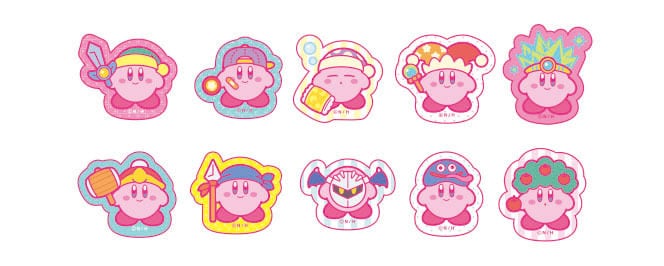 星のカービィ KIRBY MUTEKI! SUTEKI! CLOSET フレークシール  (1) ピンク /  エンスカイ