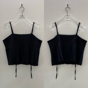 ボックスプリーツbustier/ブラック