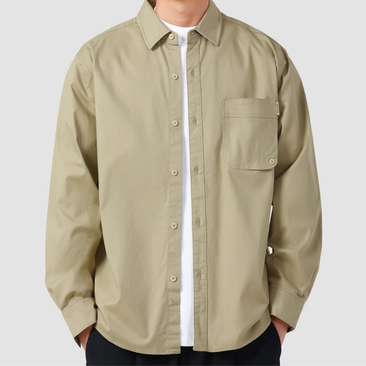 フロントボタン ボタンダウンカラー レギュラーシャツ 00181