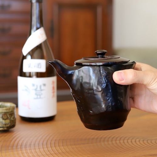 欅 変わり片口注器 No,1　作：畠中昭一（現代の名工・伝統工芸士）工房：古代匠（越前漆器）