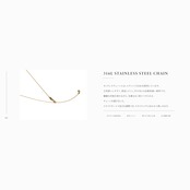 【MARKET】SINGLE STONE NECKLACE 130