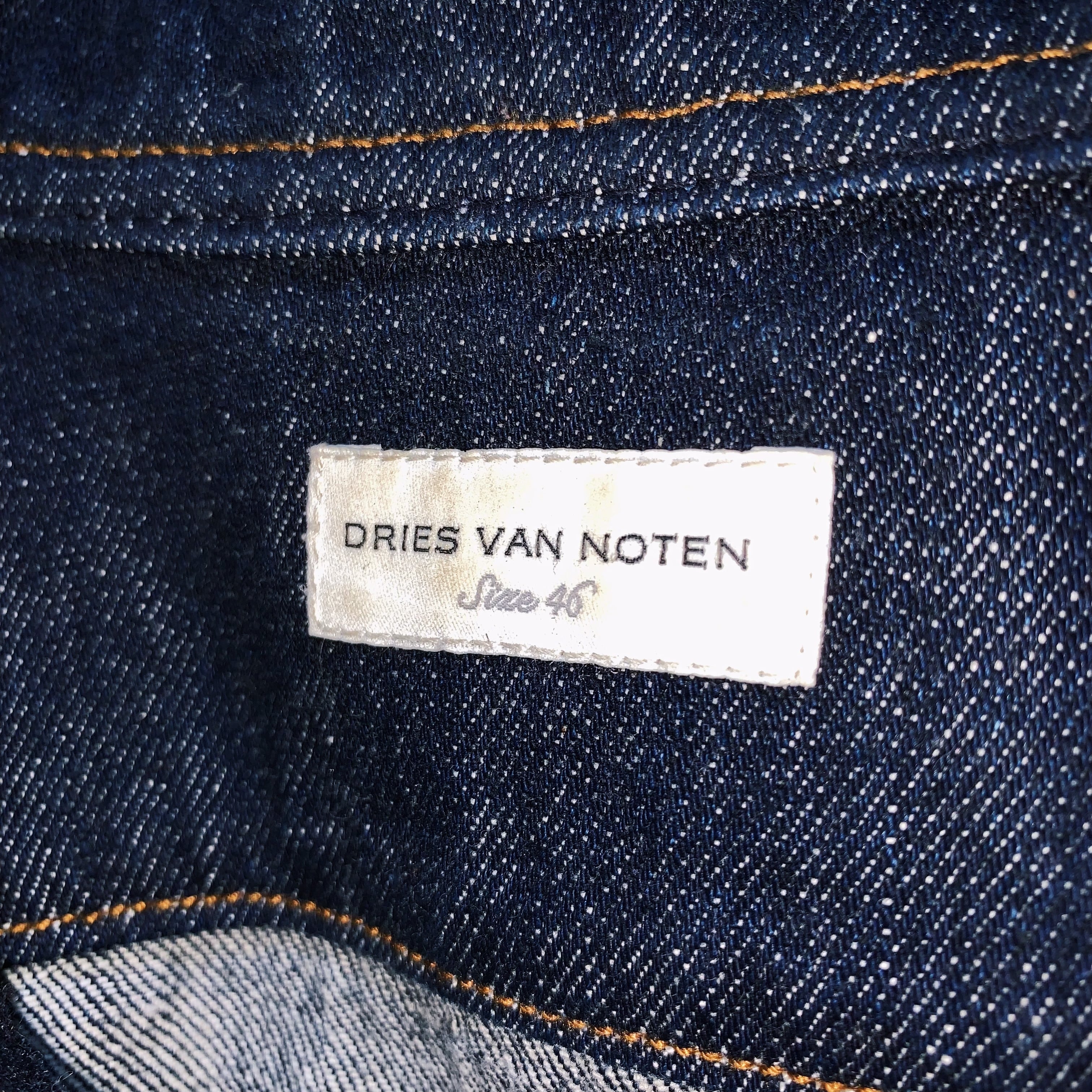 Dries Van Noten SS"embroidery design denim pullover   ayne