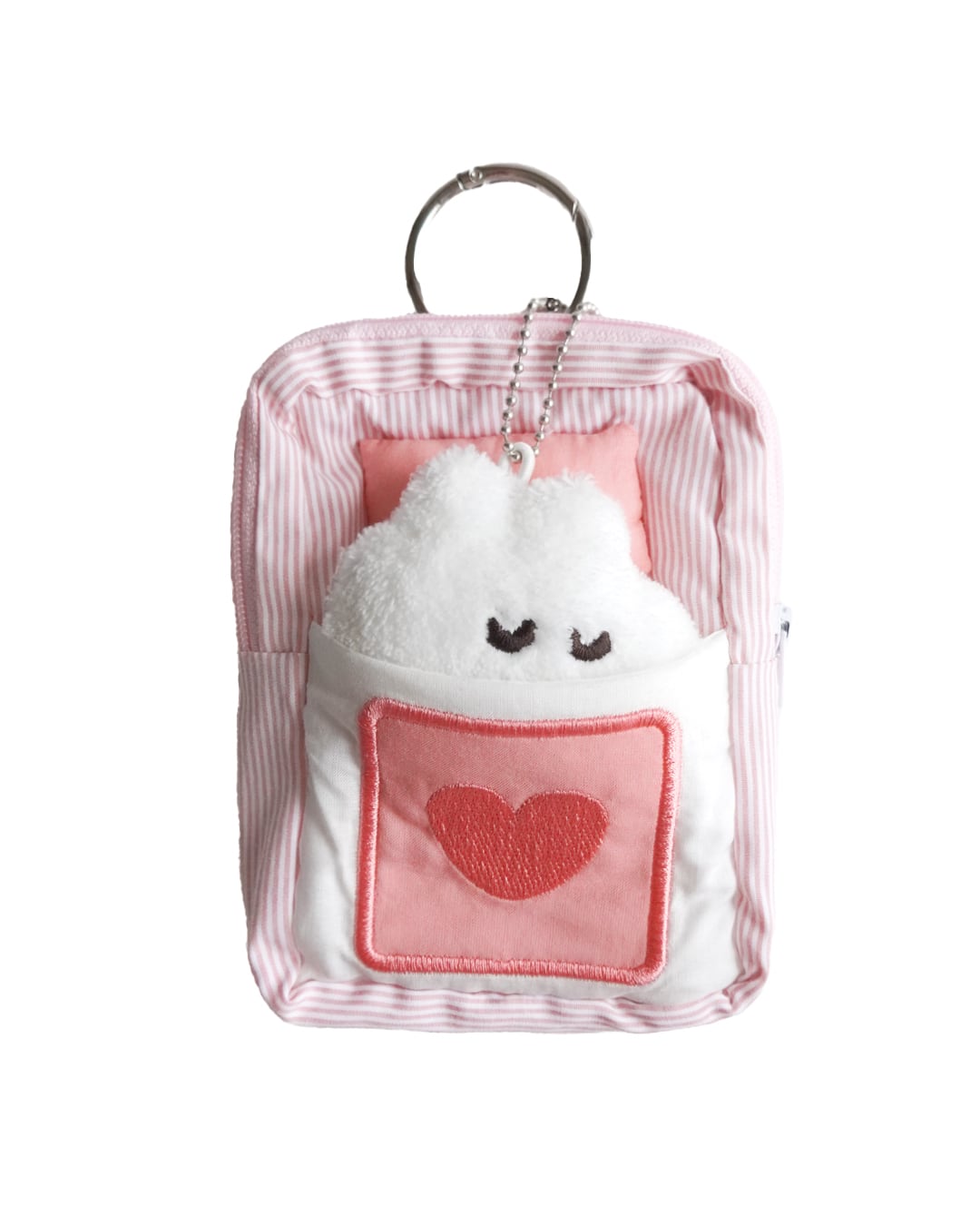 \ウサ、ぶ〜おめでとう!/ なでウサのお布団ポーチ/ピンク(MK-614)