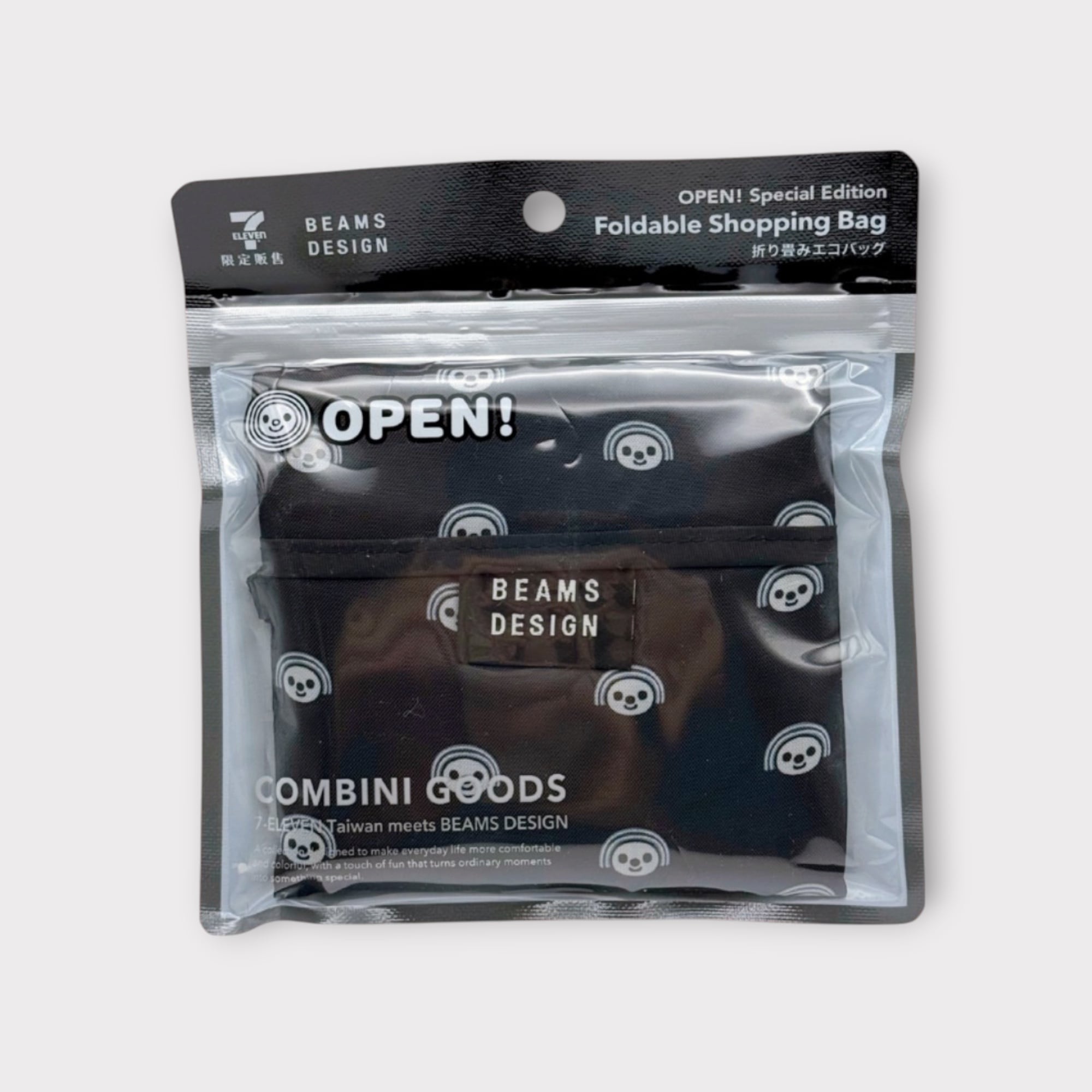 BEAMS x 台湾7-11コラボ】OPENちゃんの折りたたみエコバッグ | 台湾