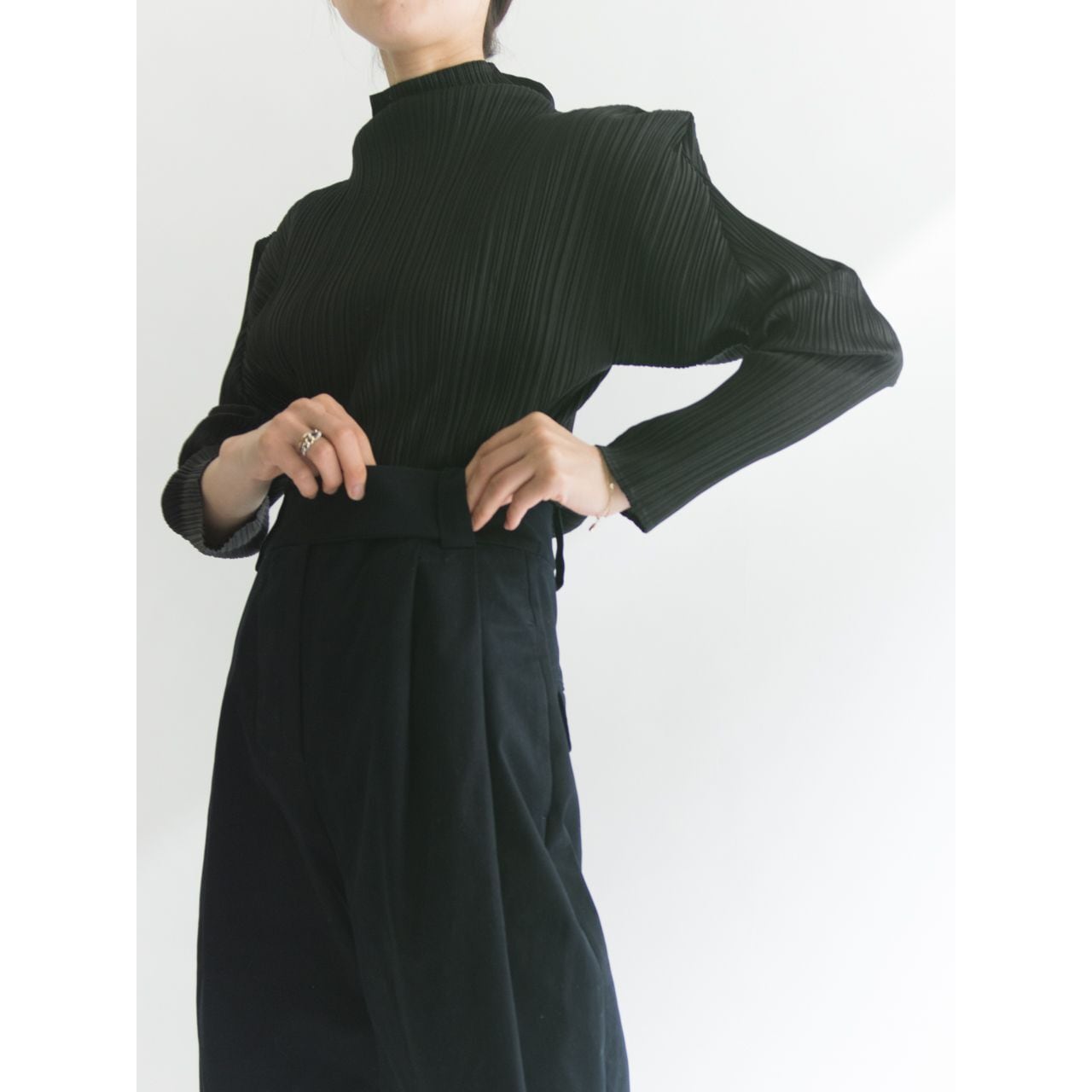 PLEATS PLEASE ISSEY MIYAKE 】Made in Japan high neck pullover ...