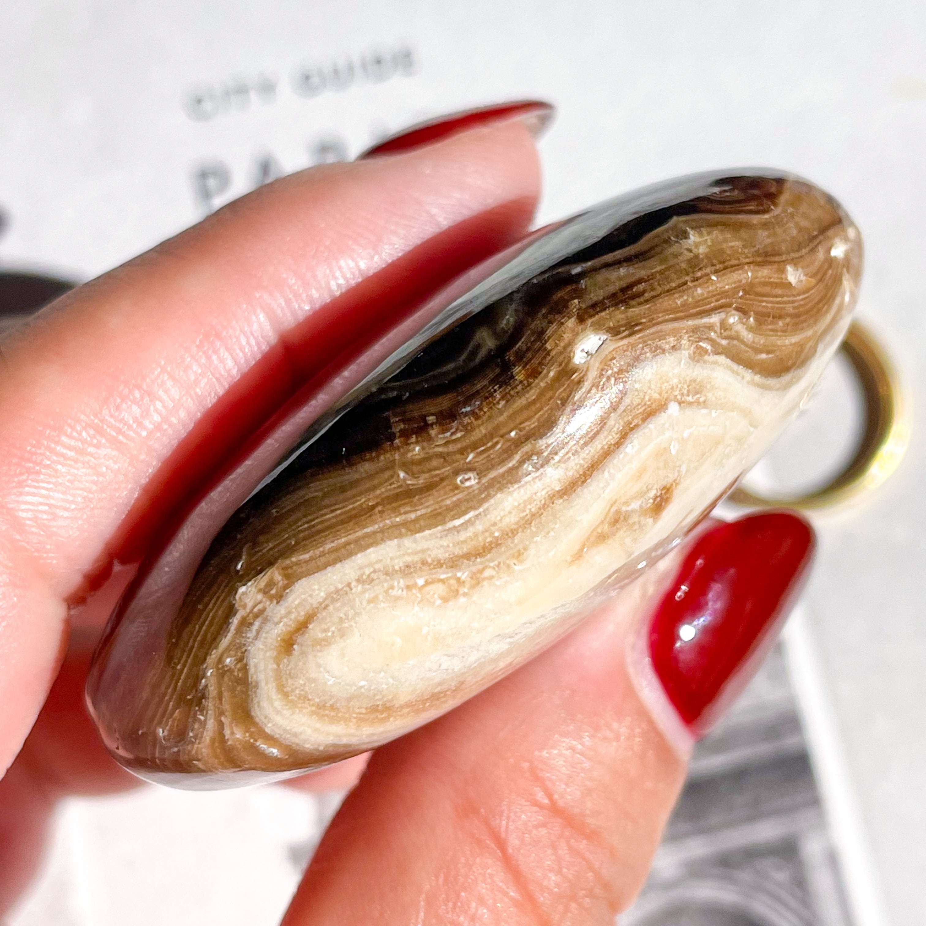 Chocolate Calcite Palm 3 ✧ チョコレートカルサイト | FLUXY