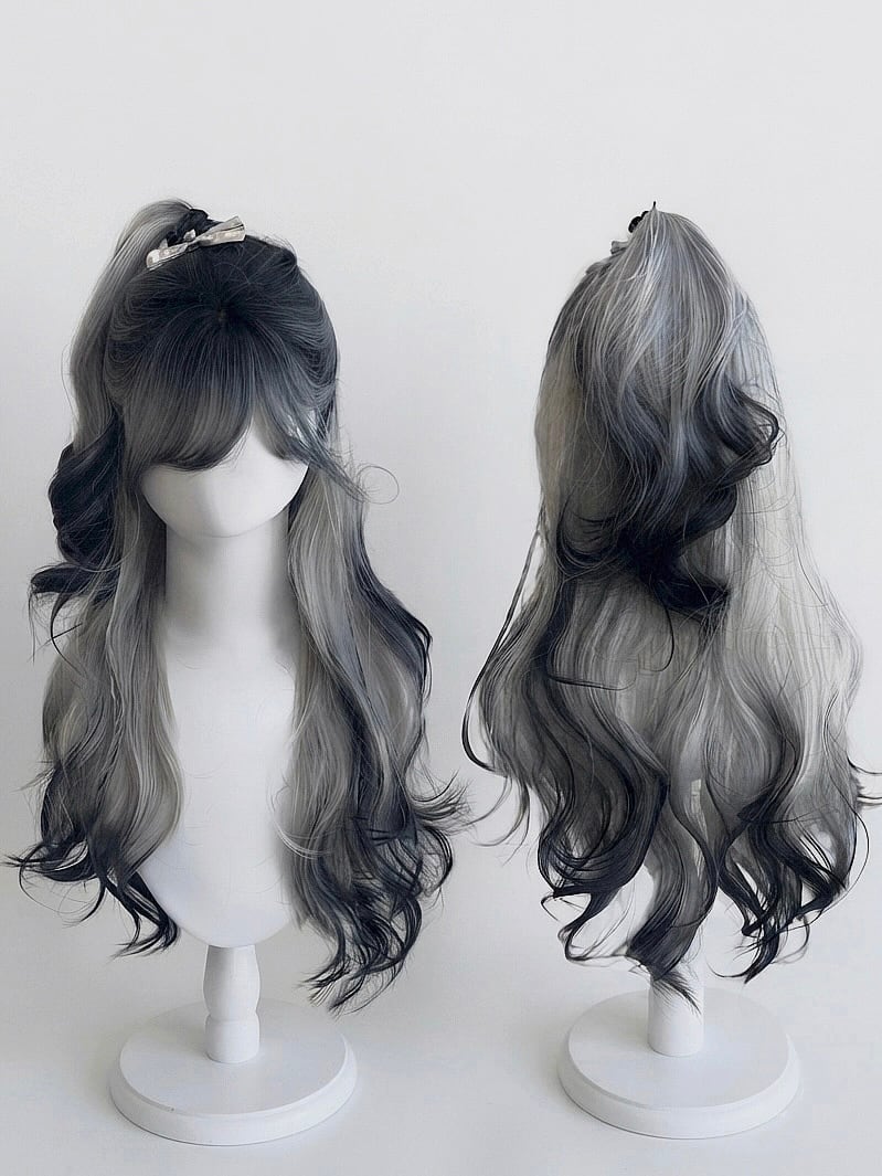 Basic - 狐カラー Black×Gray【商品番号 1028】レースフロントなし