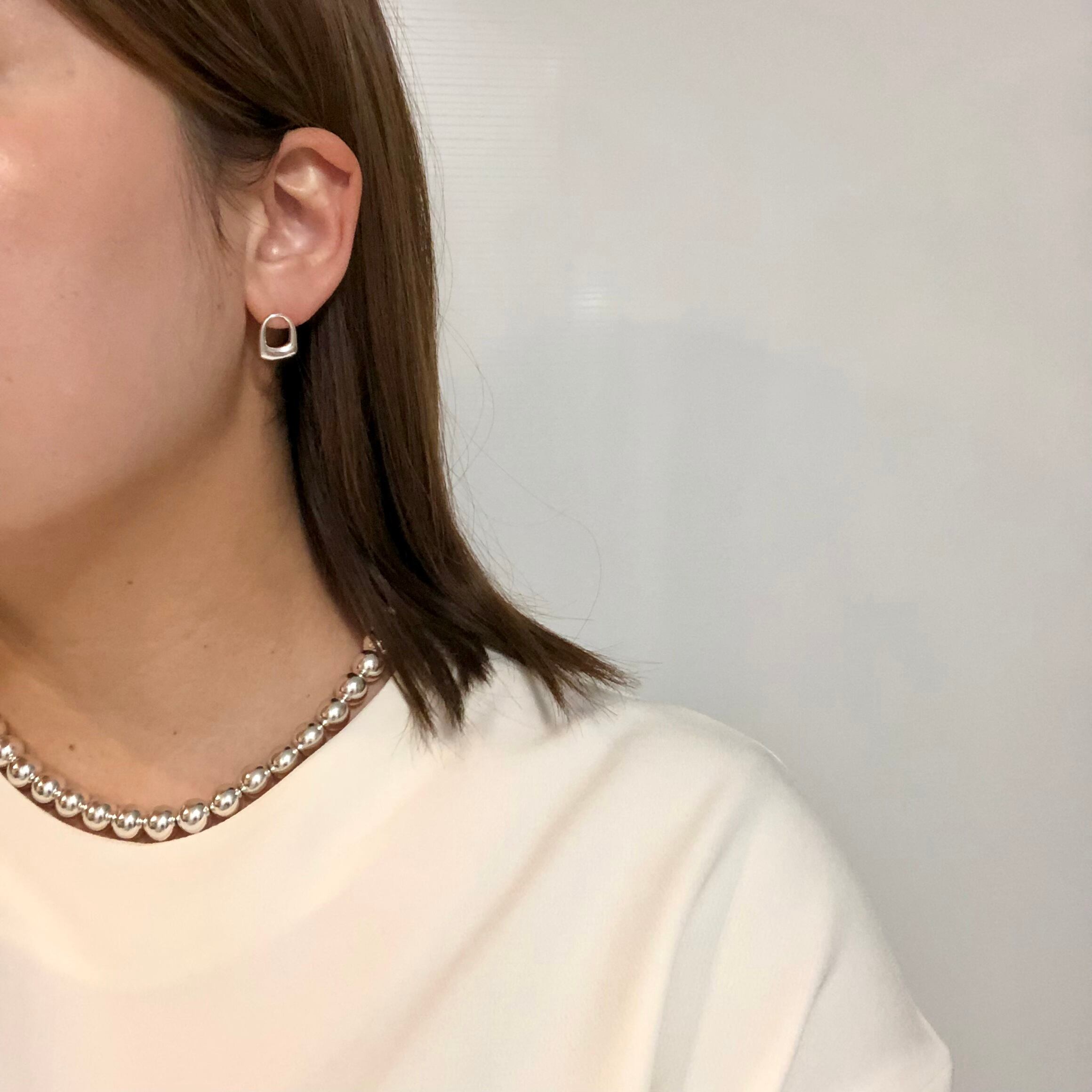 インポート♡クレセントパールピアス ウェザーニュース レディース