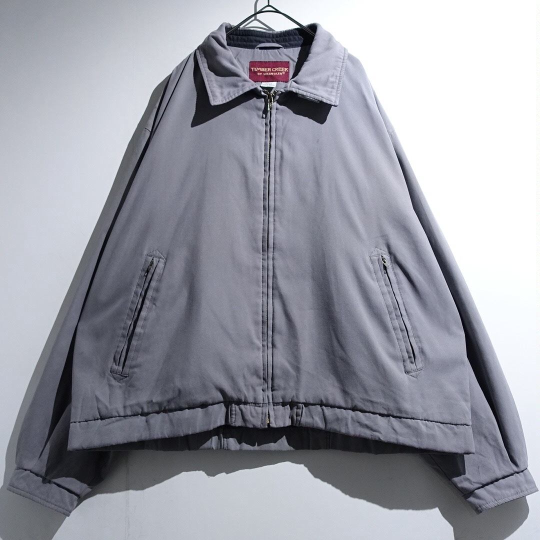 90s "Wrangler" Gray Smooth Nylon Swing Top Blouson