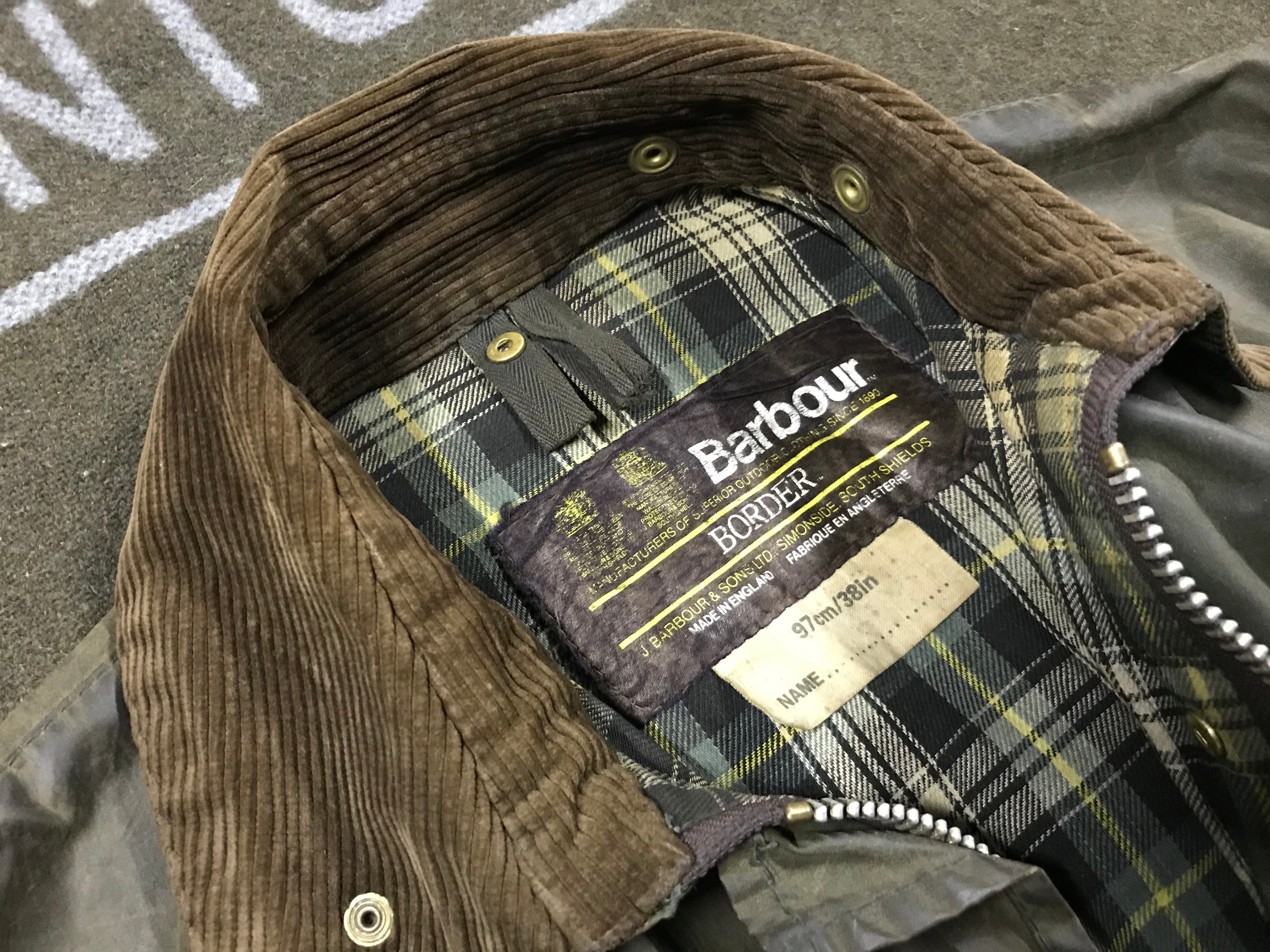 MADE IN ENGLAND Barbour BORDER 38 英国王室御用達 バブアー ボーダー