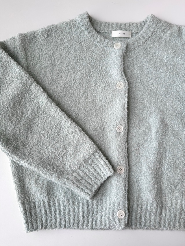 (即納) LITER / Bene alpaca boucle cardigan