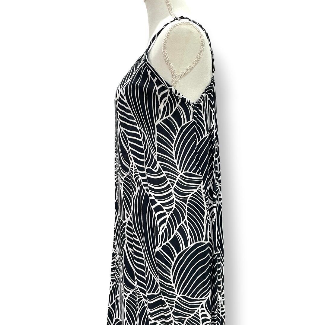 NaPua collection HONOLULU】ワンピース 丈短め ミディ丈 ブラック 黒