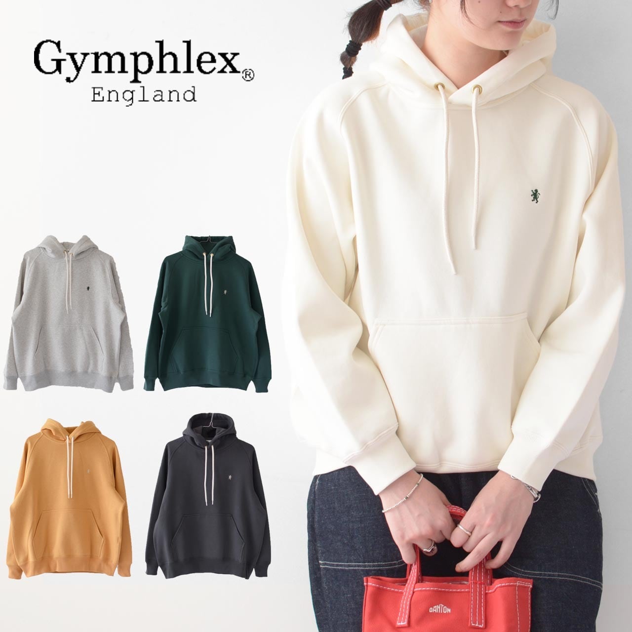 Gymphlex [ジムフレックス] W SWING SLEEVE HOODED P.O. [GY-C0293TCF