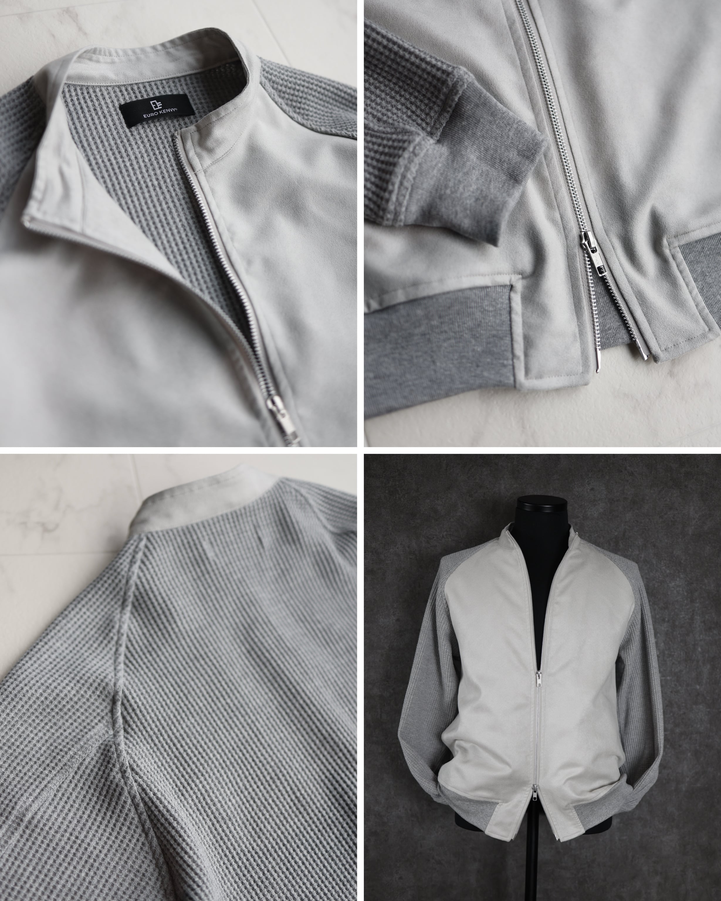 eurokenvy waffle suède jacket【自宅洗濯可能】 【公式通販】