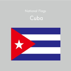国旗ステッカー　キューバ