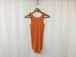 HAKUJI “ Cotton/Linen 2way Rib Tank top “ ORANGE 