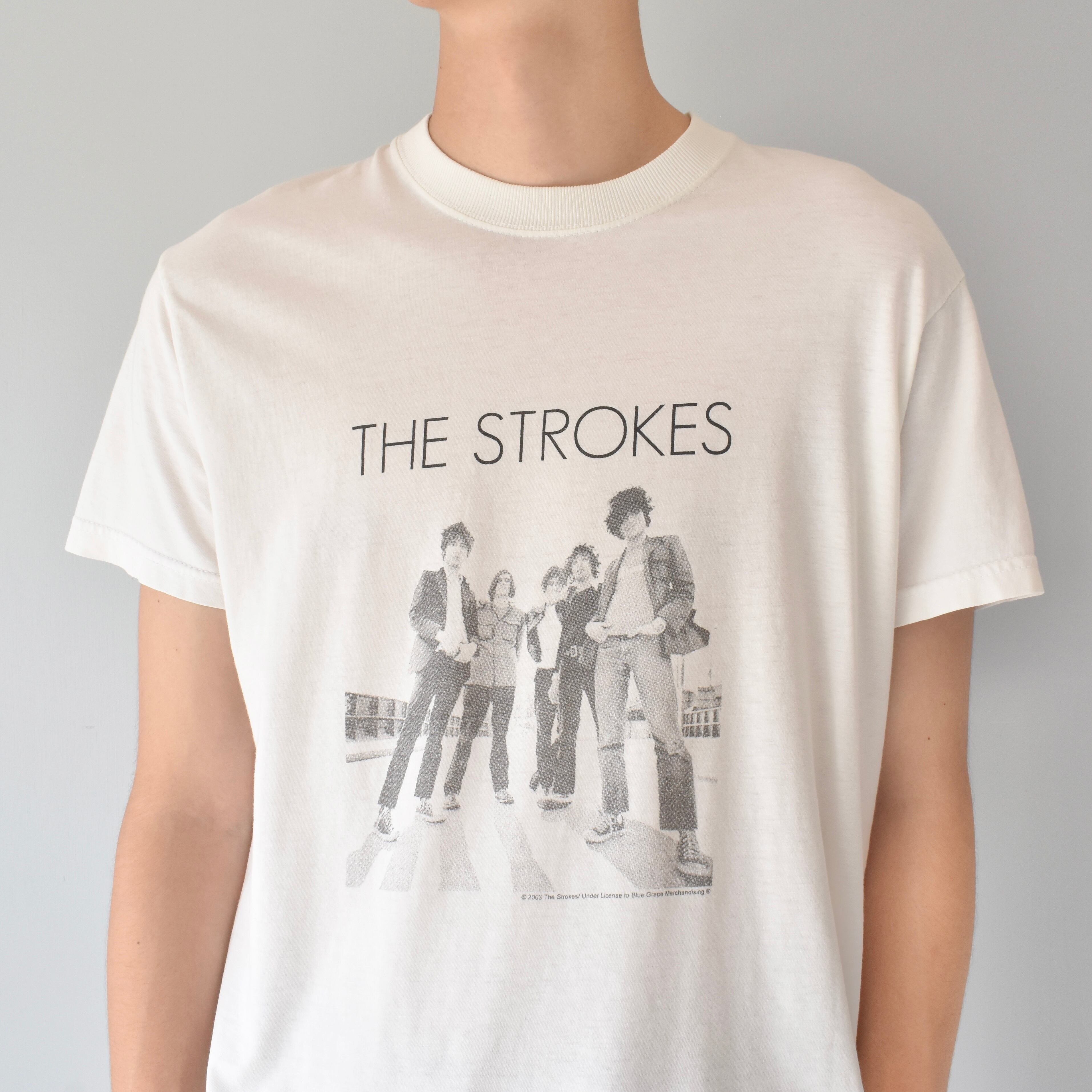 VINTAGE】 “THE STROKES” 00's~ Front Printed Rock T-shirt s/s
