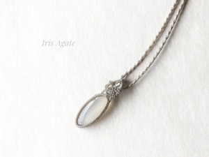 イリスアゲート macramé necklace