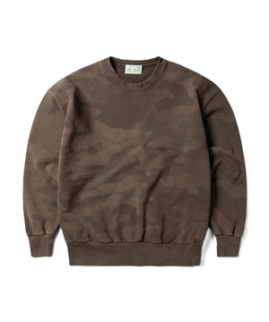 Aries / AR20900.02 AGED CAMO SWEAT (DARK OLIVE）