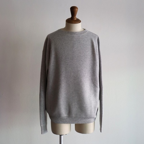 MEIAS "PURE CASHMERE SWEAT PULL OVER(GRAY)"