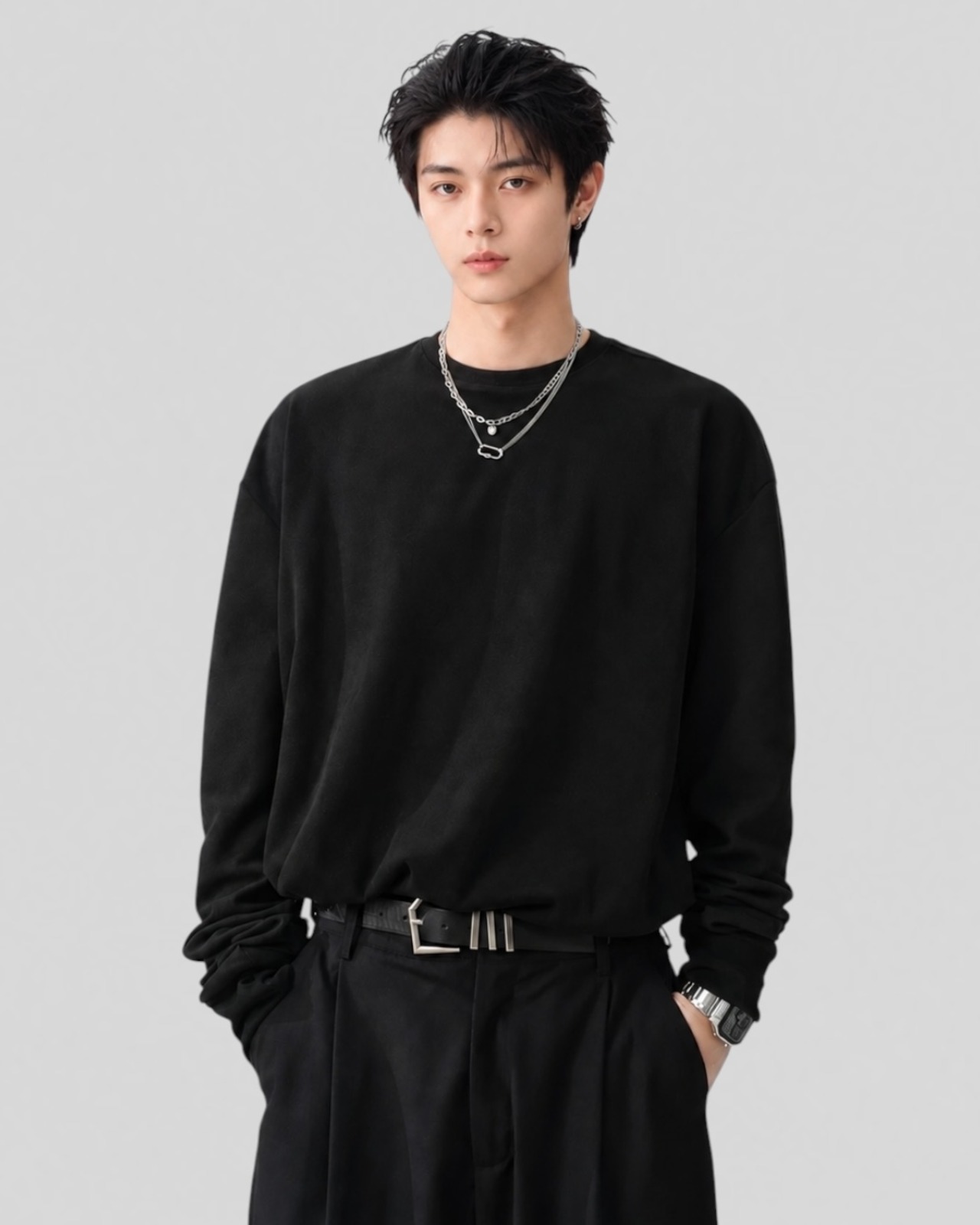Loose Crew Pullover（100％/0％）