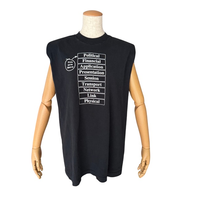 zechito Tシャツ　Power Shoulder T ブラック zechito