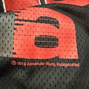【ALEXANDER WANG】アレキサンダーワン "WORLD CHAMPIONS" 19AW メッシュロングスリーブTシャツ