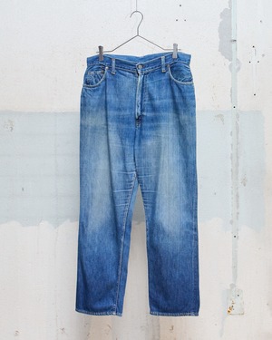 vintage “LEVI'S” 701XX, light-ounce indigo denim trousers / big size / CONMATIC zipper